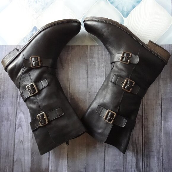 SIZE 40. Remonte Dorndorf black leather boots. - Picture 9 of 16